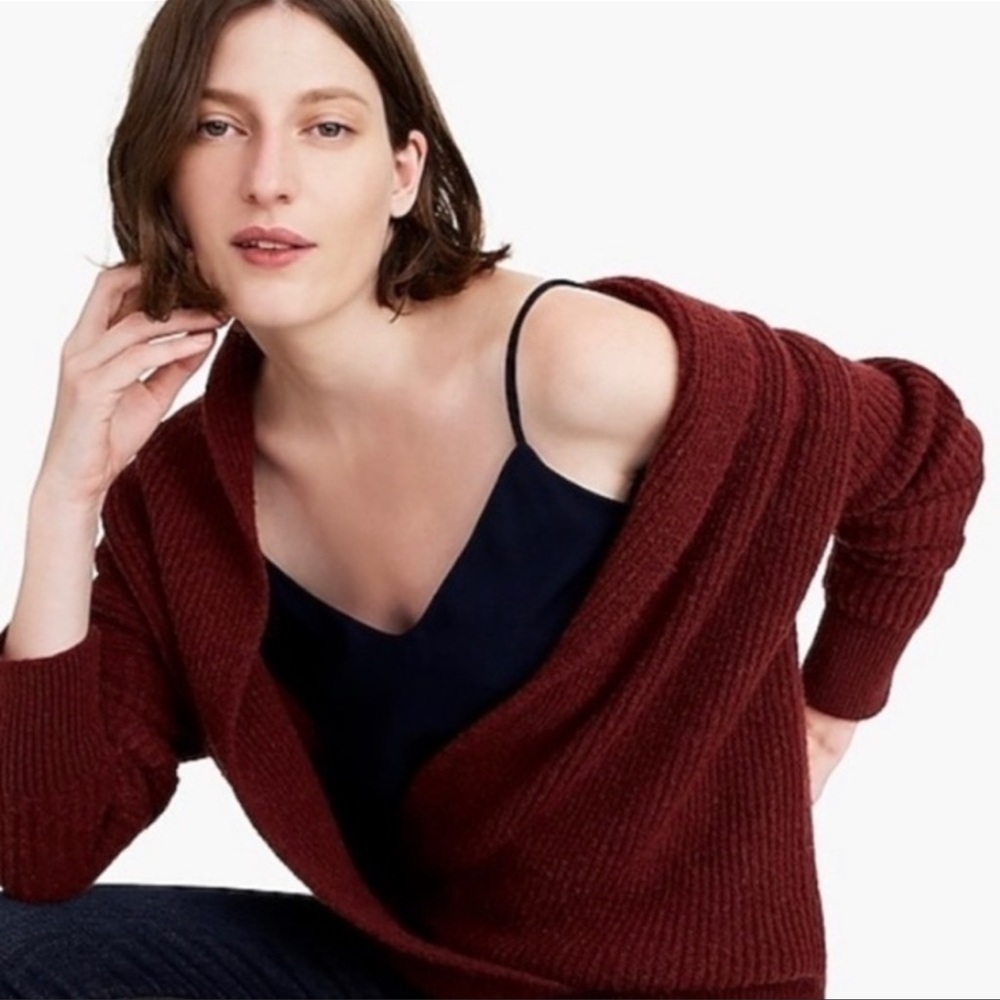 J.Crew 365 Maroon Shawl Pullover V.
Neck Sweater size XXS - Picture 9 of 10